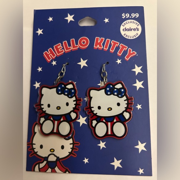 New Hello Kitty Pierced Earrings Sanrio Claire's - Picture 10 of 12
